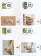 Russia 1993 WWF Siberian Tiger 4x FDC Lot73204 - Other & Unclassified