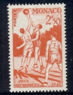 Monaco 1948 Summer Olympics, Wembley 2.50f Basketball MUH - Altri & Non Classificati