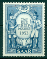 Saar 1953 Stamp Day MLH Lot38490 - Sonstige & Ohne Zuordnung