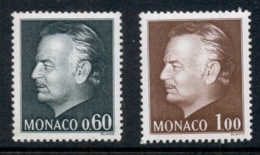 Monaco 1974-78 Prince Rainier 60c, 1f Brown MUH - Otros & Sin Clasificación
