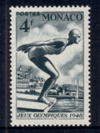 Monaco 1948 Summer Olympics, Wembley 4f Swimmer MUH - Altri & Non Classificati