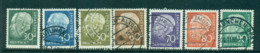 Germany 1956-57 Theodor Heuss (7) FU Lot62002 - Other & Unclassified