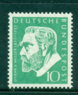 Germany 1955 Oskar Von Miller MUH Lot59577 - Andere & Zonder Classificatie
