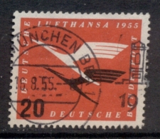 Germany 1958 Lufthansa Emblem 20pf FU - Otros & Sin Clasificación