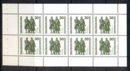 Germany DDR 1990 Goethe-Schiller Monument 30pf Booklet Pane MUH - Other & Unclassified