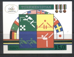 Turkmenistan 1992 Summer Olympics Barcelona MS MUH - Andere & Zonder Classificatie