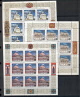 Russia 1993 Buildings 3x Sheetlet MUH - Andere & Zonder Classificatie