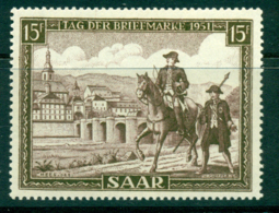 Saar 1951 Stamp Day MUH Lot38484 - Autres & Non Classés