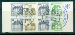 Germany Berlin 1977-82 Castles Booklet, 2x10,2x30,2x10,2x50 CTO - Sonstige & Ohne Zuordnung