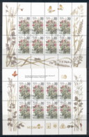 Russia 1995 Flowers + Moscow 300r Sheetlets CTO - Sonstige & Ohne Zuordnung