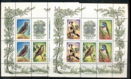 Russia 1995 Songbirds 2x Sheetlet MUH - Other & Unclassified