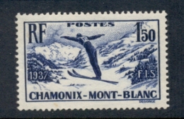 France 1937 Ski Meeting Chamonix- Mont Blanc Muh - Altri & Non Classificati