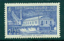 France 1939 1.25f Pumping Station At Marly MLH Lot49284 - Otros & Sin Clasificación