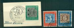 Germany 1949 Bavarian Stamp Anniv, On Piece + FU Lot59524 - Other & Unclassified