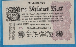 DEUTSCHES REICH 	2 Millionen Mark 	09.08.1923	Serie VD	 KM# 104b - 2 Miljoen Mark