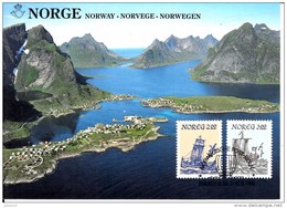 Norvège CM 1985 Bateaux - Cartoline Maximum
