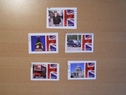 London Black Cab, Taxi, Police, Big Ben, St. Paul's Cathedral, Double Decker Bus - Universal Mail Stamps