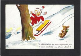 CPA Wills John Enfants Style Bouret Non Circulé éditeur WSSB Luge - Wills, John