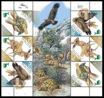 2012 Israel 2319-2321KL Wildlife Conservation - Used Stamps (with Tabs)