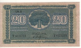 FINLAND   20 Markkaa   P86    Litt B  (1948)    1945 - Finlande