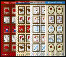 Japan 2016 Happy Greetings:Celebration Designs Stamp Sheetlet*4 MNH - Unused Stamps