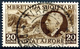 Z1399 ITALIA OCCUPAZIONI ALBANIA 1939 Vittorio Emanuele III Posta Aerea, Usato, Valore Catalogo € 70, Ottime Condizioni - Albanie