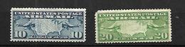 USA   Poste Aérienne 1926      Cat Yt N° 7 Et 9   N*   MLH - 1b. 1918-1940 Ungebraucht