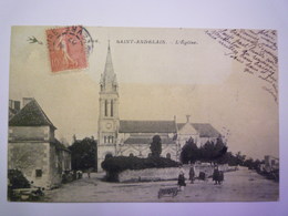 GP 2019 - 268  SAINT-ANDELAIN  (Nièvre)  :  L'EGLISE   1907   XXX - Altri & Non Classificati