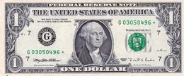 USA 1 Dollar Of Federal Reserve Notes 1995 VF STAR NOTE CHICAGO "free Shipping Via Registered Air Mail" - Bilglietti Della Riserva Federale (1928-...)