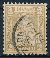 37 / 29 Sitzende Helvetia 2 Rappen Sauber Gestempelt - Used Stamps