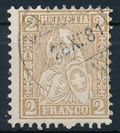 37 / 29 Sitzende Helvetia 2 Rappen Sauber Gestempelt - Verzähnt - Used Stamps