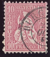 38 / 30 Sitzende Helvetia 10 Rappen  Sauber Gestempelt - BURGDORF - Used Stamps