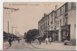 CPA- ENGHIEN-LES-BAINS- Rue Du Départ - Dép95 -(très Animée) - Enghien Les Bains