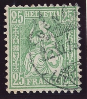 40 / 32 Sitzende Helvetia 25 Rappen  Sauber Gestempelt - Used Stamps