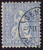 41 / 33 Sitzende Helvetia 30 Rappen  Sauber Gestempelt - GENÈVE - Used Stamps