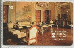 LSJP BRAZIL PHONECARD REPUBLIC MUSEUM VENEZIANO HALL TELEBRAS - Brasilien