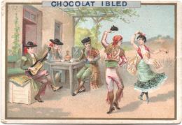 Chromo Chocolat Ibled. A La Taverne En Espagne: Musique Et Danses. Alla Taverna In Spagna: Musica E Danze. - Ibled