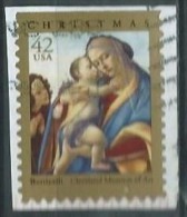 VERINIGTE STAATEN ETATS UNIS USA 2008 CHRISTMAS MADONNA & CHILD BY BOTTICELLI ON PAPER USED SC 4359 Yt  MI 4453 SG 4922 - Usati