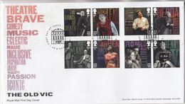 GROSSBRITANNIEN GRANDE BRETAGNE GB 2018 THE OLD VIC SET OF 8V. FDC SG 4125-32 MI 4254-61 YT 4674-81 SC 3665-72 - 2011-2020 Em. Décimales