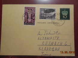 Entier Postal De 1959 Du Liechtenstein - Storia Postale