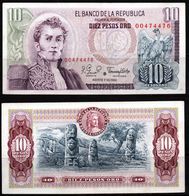 COLOMBIA - 1980 - DIEZ PESOS ORO ( $ 10 ) - REPLACEMENT - UNCIRCULATED. CONDITION 9/10 - Colombia