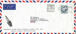 Australia Air Mail Cover Sent To Denmark Sydney 8-12-1960 Single Franked - Briefe U. Dokumente