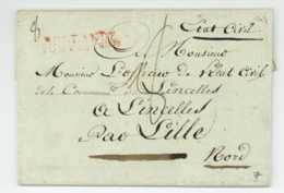 HOLLANDE POSTES FRANCOISES Lettre Militaire ARNHEM Lincelles 1807 72e Regiment D'infanterie Catteau - Armeestempel (vor 1900)