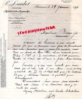 17- BERNUSSON PAR ST SAINT SATURNIN DU BOIS- RARE LETTRE MANUSCRITE P. LAIDET-MINOTIER MINOTERIE-1931 - Ambachten