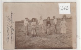 *** 33  *** Cachet De Bordeaux - Photo Carte Fenaison Famille Benoiteau - Les Foins - Cultures