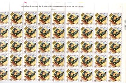 Serie Nº 2043/6  En Pliego De 100  Sellos .España - Fogli Completi