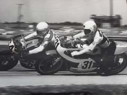 Rare! Grande Belle Photo Ancienne Gary Scott Motohashi Moto Ancienne Années 70 Tampon Photographe   !!! - Motociclismo