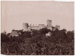 Photo Originale XIXème Château De Castelnau-Bretenoux  Prudhomat Lot - Alte (vor 1900)