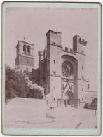 Photo Originale Albuminée XIXème BEZIERS Cathédrale Saint Nazaire - Oud (voor 1900)