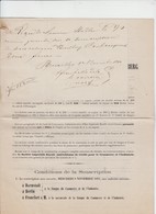 CHEMIN DE FER IMPÉRIAL ROYAL DU VORARLBERG - ACTIONS  BRUXELLES - 1871  - 2 DOCUMENTS - Transport